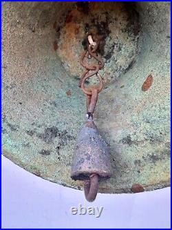 Antique Spanish Mission Bell Catholic church bell Rustic 1800's Brass READ