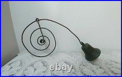 Antique Store Door Hanging Spring Brass Metal Door Bell