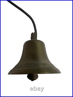 Antique Store Door Hanging Spring Brass Metal Door Bell 13 Long Primitive