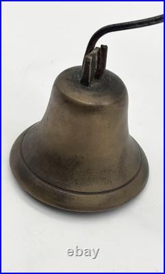 Antique Store Door Hanging Spring Brass Metal Doorbell 13.5 Long Primitive