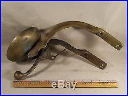 Antique Store Ship Industrial Store Door Bell Brass Frame and Bell