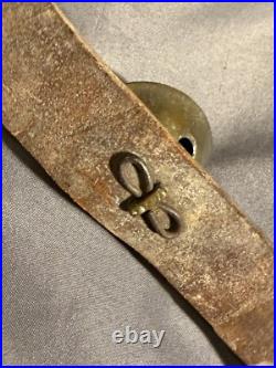 Antique String LARGE Oversized Bronze Sleigh Carriage Harness Bells