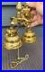 Antique Style Brass Triple Bell Storekeeper Doorbell Wall Mount With Animals 15