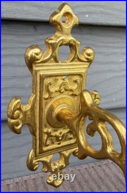 Antique Style Brass Triple Bell Storekeeper Doorbell Wall Mount With Animals 15