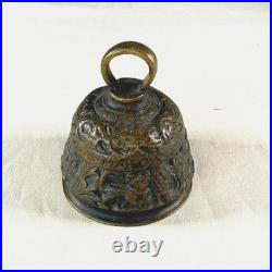 Antique Style Bronze Figural Bell with Evangelist Names Johannes and Mathevs