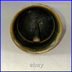 Antique Style Bronze Figural Bell with Evangelist Names Johannes and Mathevs