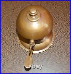Antique Style Ornate Solid Brass Hotel Counter Desk Call Service Desk Bell
