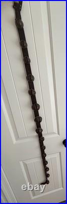 Antique Style Sleigh Bell Belt Brass, Numbered Total Of 15