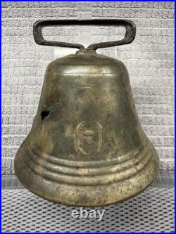 Antique Swiss Brass Cow Bell C. 1869 Helvetia WV Farm Used