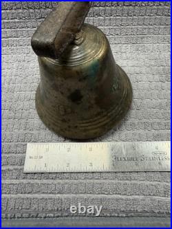 Antique Swiss Brass Cow Bell C. 1869 Helvetia WV Farm Used