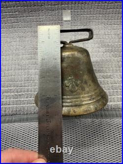 Antique Swiss Brass Cow Bell C. 1869 Helvetia WV Farm Used