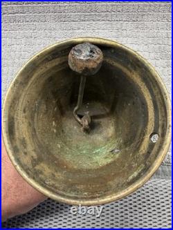 Antique Swiss Brass Cow Bell C. 1869 Helvetia WV Farm Used