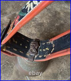Antique Swiss Bronze Cowbell Glocken Gusset Uetendorf Leather Strap Vintage Bell