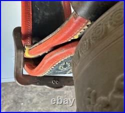 Antique Swiss Bronze Cowbell Glocken Gusset Uetendorf Leather Strap Vintage Bell