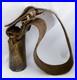 Antique Swiss Cow Bell Leather Strap Brass Alpine Trychel Farmhouse 7 Bell