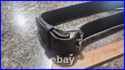 Antique Switzerland Bronze Glocken Cow Goat Bell with Large 45 Leather Strap