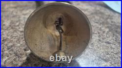 Antique Switzerland Bronze Glocken Cow Goat Bell with Large 45 Leather Strap