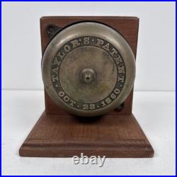 Antique Taylor's Pat. 1880 Twist Doorbell Working Porcelain Knob Victorian Video Antique Taylor's Pat. 1880 Twist Doorbell Working Porcelain Knob Victorian Video
