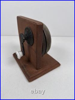 Antique Taylor's Pat. 1880 Twist Doorbell Working Porcelain Knob Victorian Video