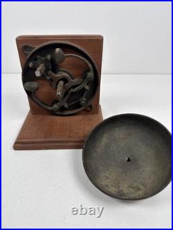 Antique Taylor's Pat. 1880 Twist Doorbell Working Porcelain Knob Victorian Video