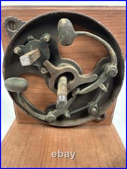 Antique Taylor's Pat. 1880 Twist Doorbell Working Porcelain Knob Victorian Video