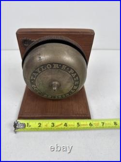 Antique Taylor's Pat. 1880 Twist Doorbell Working Porcelain Knob Victorian Video