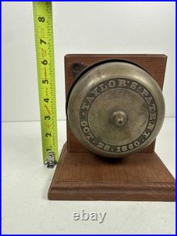 Antique Taylor's Pat. 1880 Twist Doorbell Working Porcelain Knob Victorian Video