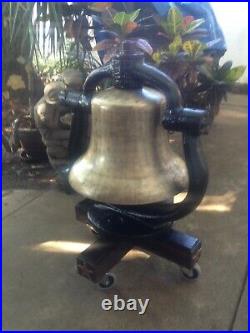 Antique Texas Steam Locomotive Brass Bell with History