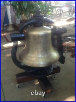 Antique Texas Steam Locomotive Brass Bell with History