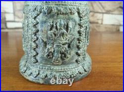 Antique Thai Bell Elephant Buddha Clapper Sound Temple Hanging Decor Collect #9