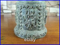 Antique Thai Bell Elephant Buddha Clapper Sound Temple Hanging Decor Collect #9