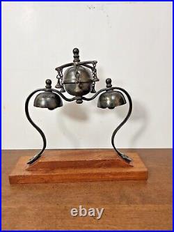 Antique Three Bell Horse Saddle Hames Carriage Chimes Bells