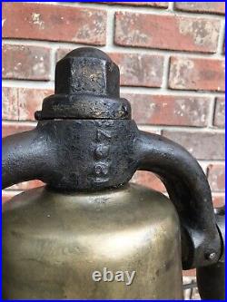 Antique Train Locomotive Brass Bell, railroad RR