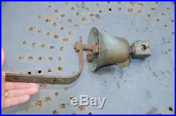 Antique Trolley/Train Brass Bell with Ruby Glass Reflectors Whistles Bells Horns