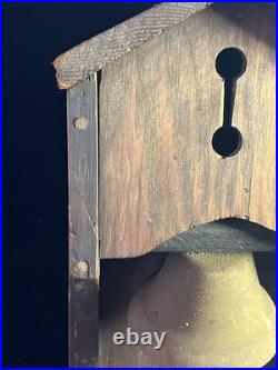 Antique True Jamestown Oak Dinner Bell, Byron Poem C1910