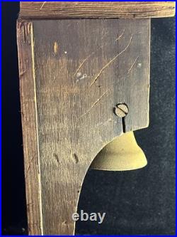 Antique True Jamestown Oak Dinner Bell, Byron Poem C1910