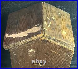 Antique True Jamestown Oak Dinner Bell, Byron Poem C1910