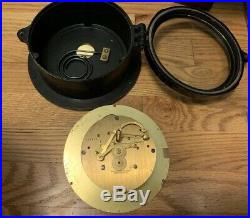 Antique US Maritime Commission Chelsea Ships Bell Clock 6 Black Brass Dial Work