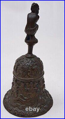 Antique Venus Kneeling Bronze Bell