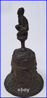 Antique Venus Kneeling Bronze Bell