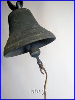 Antique Victorian 00 Bronze Call Bell East Hampton, CT 1880s Ship School
