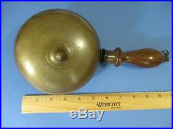 Antique Victorian 1800's Fire Fireman's Brass Muffin Bell Alarm LARGE