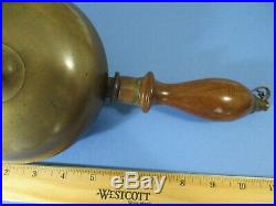 Antique Victorian 1800's Fire Fireman's Brass Muffin Bell Alarm LARGE