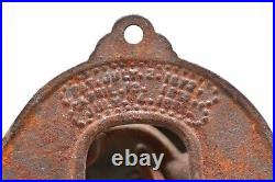 Antique Victorian 1800s Brass Door Bell Ornate Vintage Entry Hardware