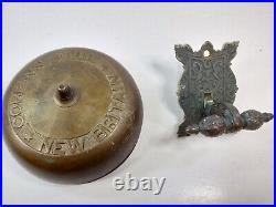 Antique Victorian 1869 Brass Door Bell Corbins Bell New Britain Corbin doorbell