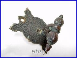 Antique Victorian 1869 Brass Door Bell Corbins Bell New Britain Corbin doorbell