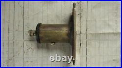 Antique Victorian Brass & China Electric Door Bell Push