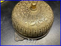 Antique Victorian Brass Eastlake Door Bell Patent Date 1872, 1873