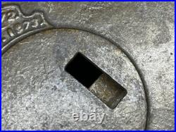 Antique Victorian Brass Eastlake Door Bell Patent Date 1872, 1873