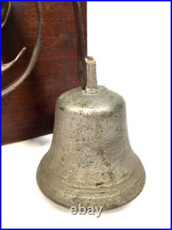 Antique Victorian Brass Servants Butler Bell Alert Or Pull Door Shop c. 1890